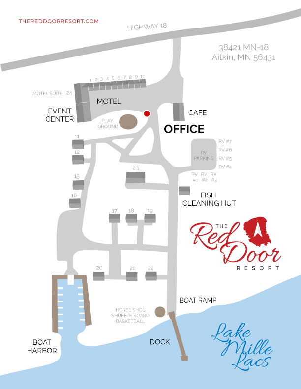 Red Door Resort Map