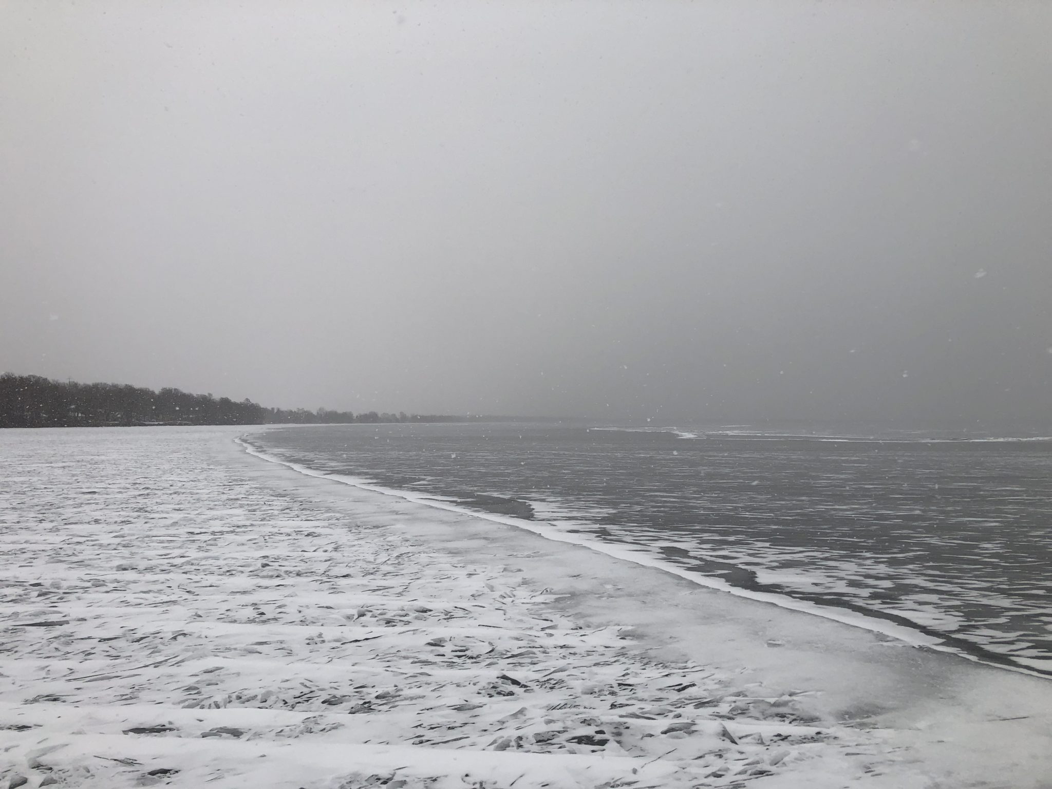 View of Mille Lacs Lake Ice
