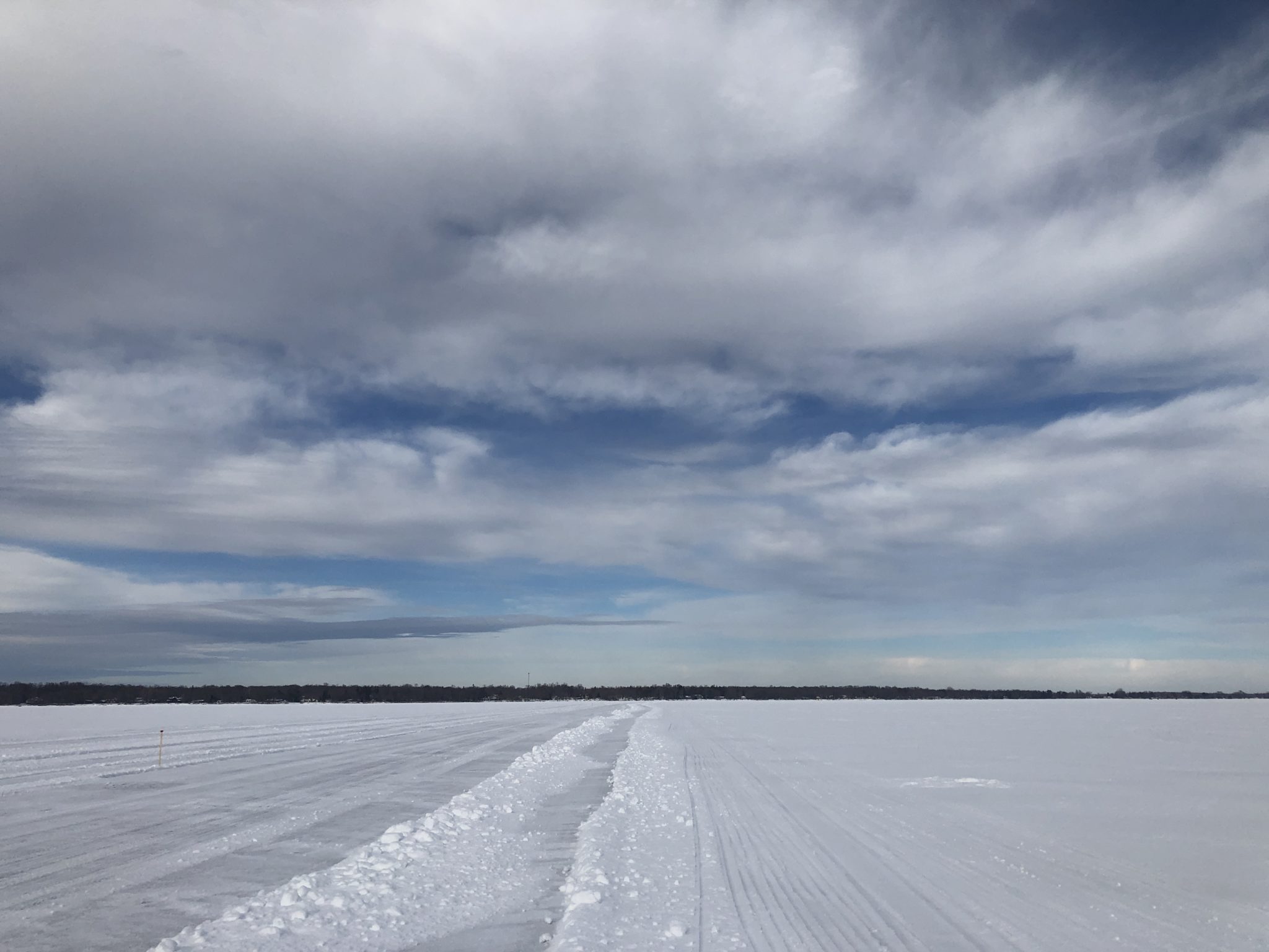 Ice Road Out of Red Door Resort Access on Lake Mille Lacs