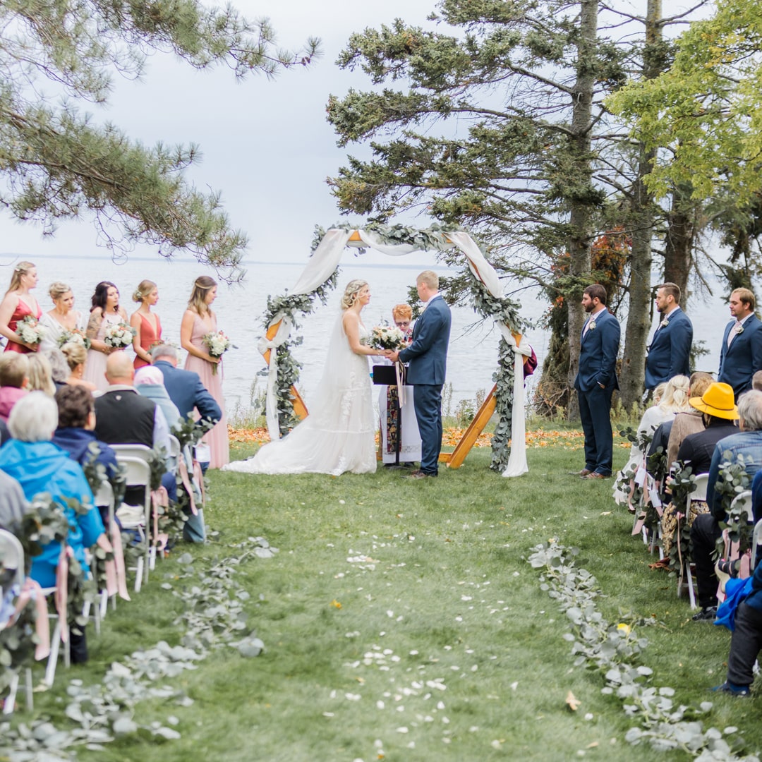 Autumn Weddings and Receptions on Lake Mille Lacs