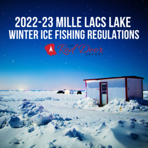 Fish House Rental on Lake Mille Lacs