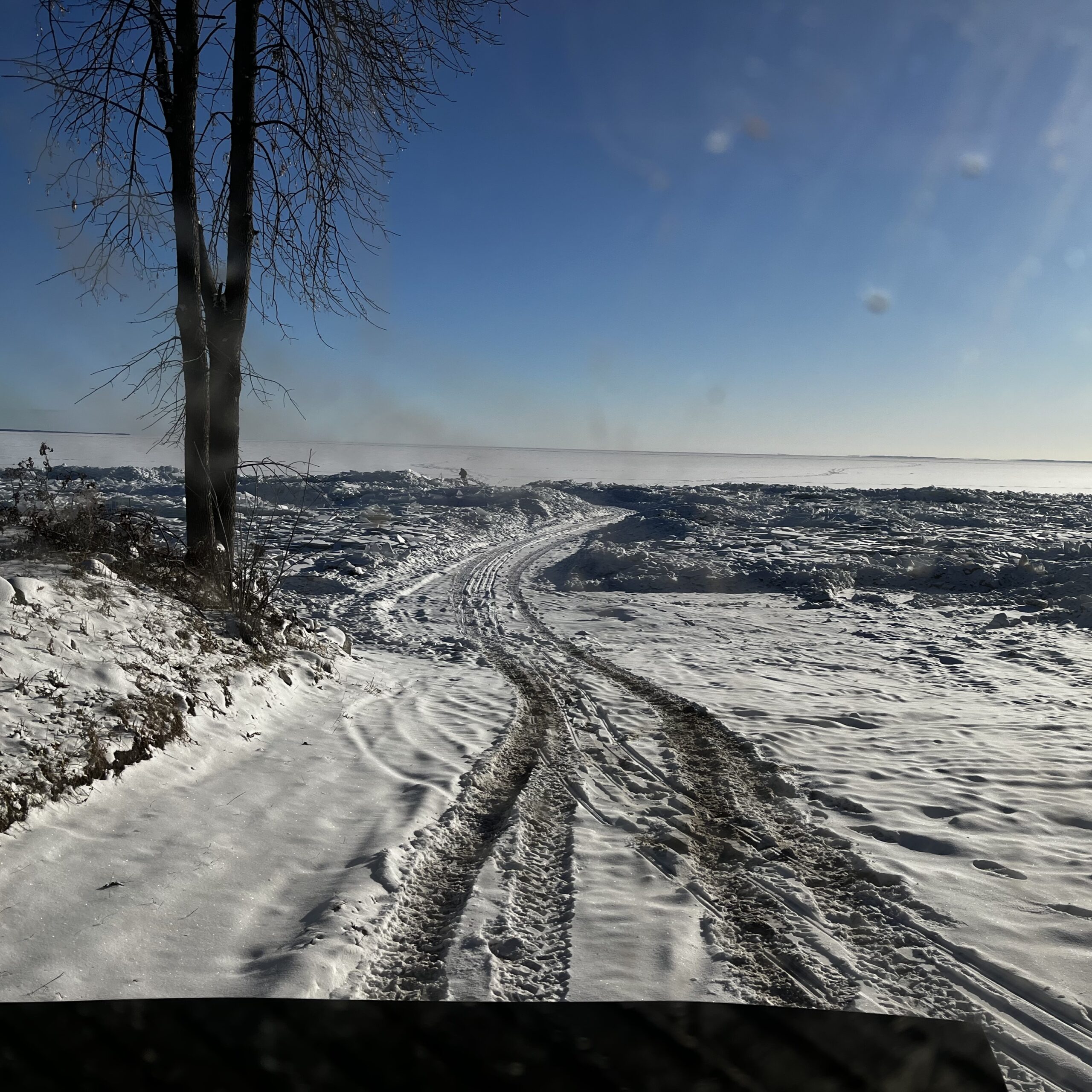 Ready for hard water fishing on Mille Lacs Lake
