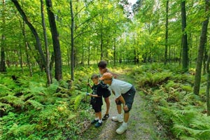 Family geo-caching at Minnesota State Parks is a great way to enjoy time in the beautiful outdoors of the region. Image credit: Minnesota Department of Natural Resources.