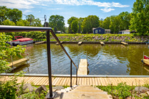 Dock at Mille Lacs Lake through The Red Door Resort