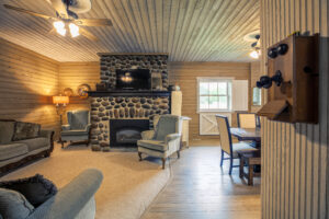 Inside view of a vacation cabin in Minnesota