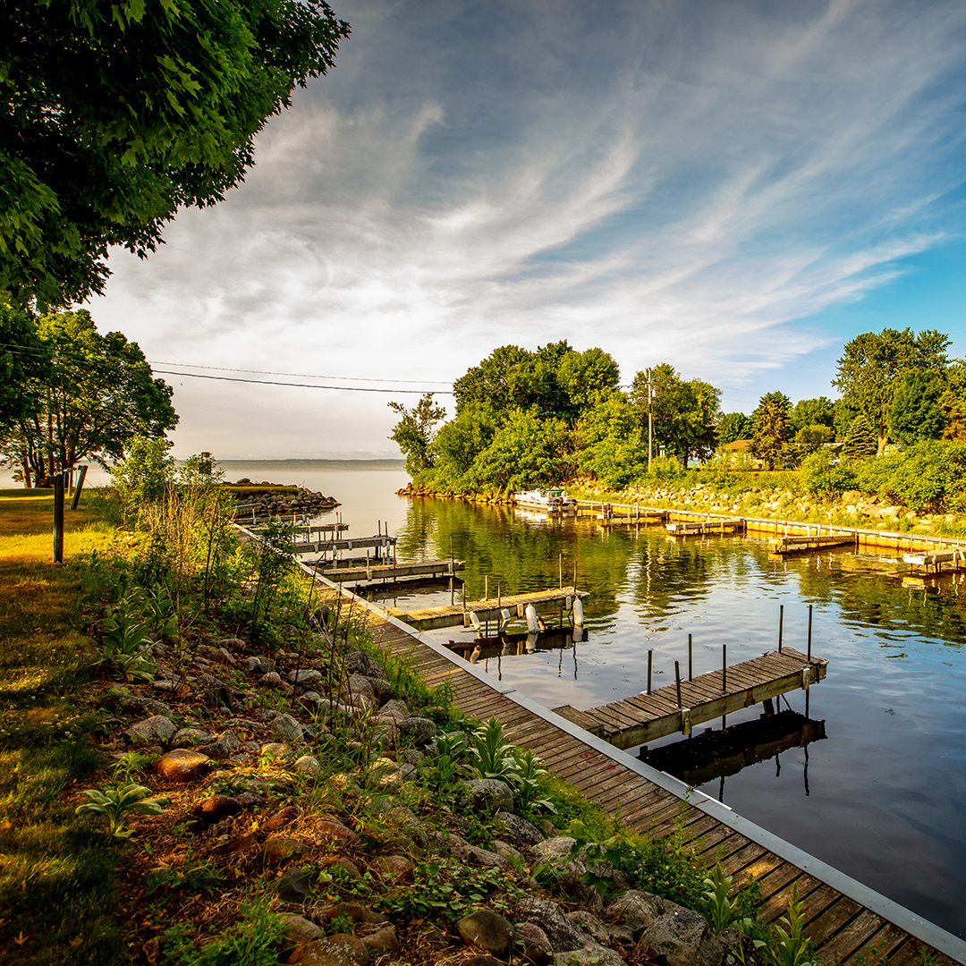 The Red Door Resort Marina on Lake Mille Lacs